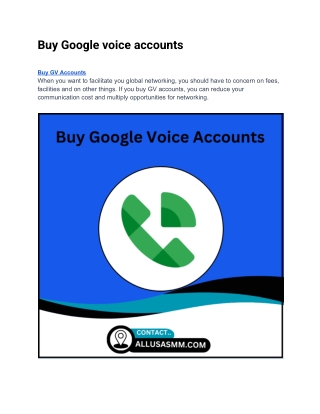 Best Sites To Buy Google Voice Accounts