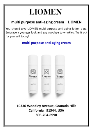 multi purpose anti-aging cream  LIOMEN