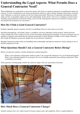 Understanding the Legal Aspects What Permits Does a General Contractor Need