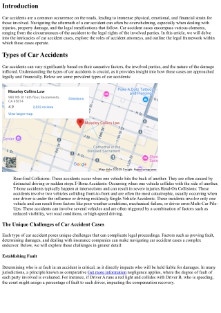 Unraveling the Complexity of Car Accident Cases