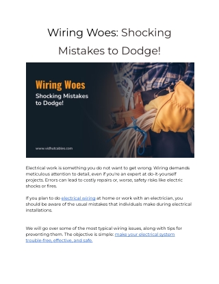 Wiring Woes_ Shocking Mistakes to Dodge!