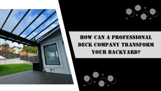 Modern Backyard Solutions for your Home