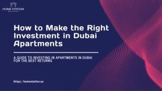 How to Make the Right Investment in Dubai Apartments