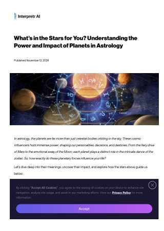 The Power of Planets Understanding Their Impact in Astrology