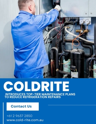 Cold Rite Introduces Top-Tier Maintenance Plans to Reduce Refrigeration Repairs