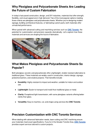 cnc toronto, Multi-Wall Polycarbonate Sheets, polycarbonate sheets canada