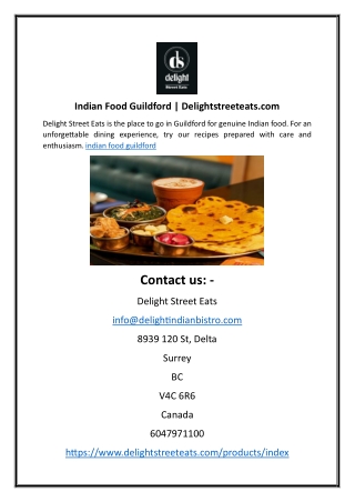 indian food guildford