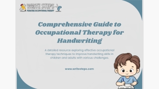 Occupational Therapy For Handwriting