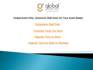 Global Event Infra Octonorm Stall Sizes for Your Event Needs