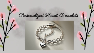 Shop Your Personalized Heart Charm Bracelet in Sterling Silver