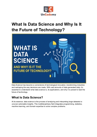 What Is Data Science and Why Is It the Future of Technology