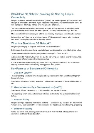 Standalone 5G Adoption Soaring – Is Your Business Ready?