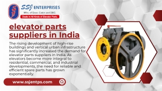Elevator Parts Suppliers in India