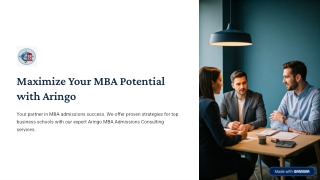 Aringo MBA Admissions Consulting