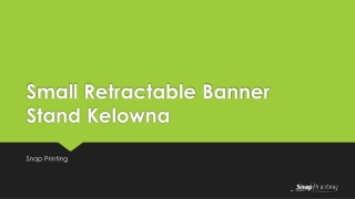 Small Retractable Banner Stand Kelowna