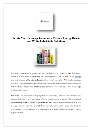 Design Your Own Drink Bottle | Drink Labs