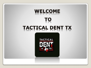 Paintless Dent Repair Dallas TX | Tactical Dent TX