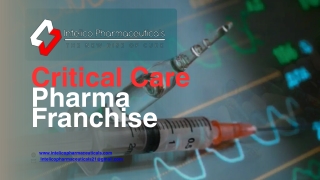 Critical Care Pharma Franchise