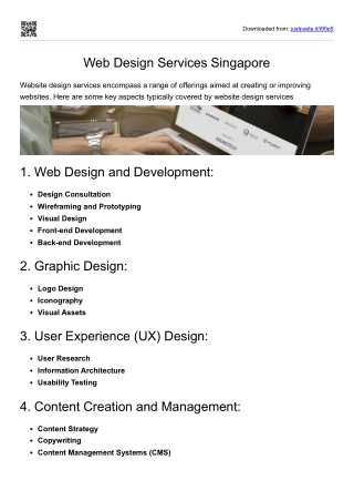 Web Design Services Singapore