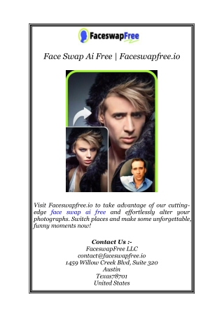 Face Swap Ai Free | Faceswapfree.io