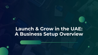 Launch & Grow in the UAE A Business Setup Overview