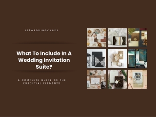 What To Include In A Wedding Invitation Suite?