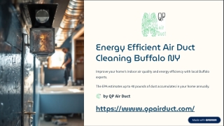 Energy Efficient Air Duct Cleaning Buffalo NY