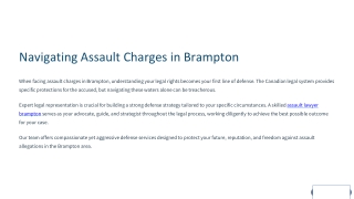 Navigating Assault Lawyer in Brampton
