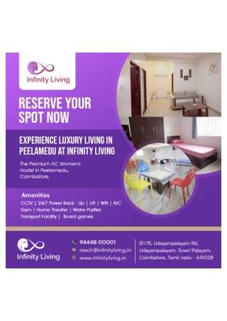 premium ac Ladies pg in coimbatore