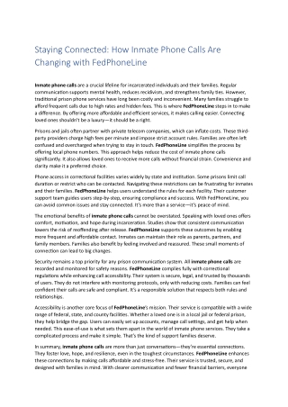 Inmate Phone Calls