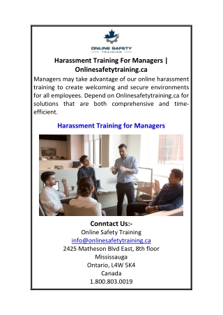 Harassment Training For Managers Onlinesafetytraining.ca.pdf 1