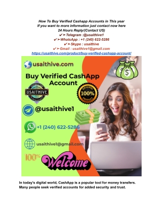 How To Buy Verified Cashapp Accounts in This year