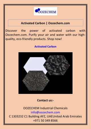 Activated Carbon Oozechem.com