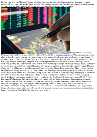 Cracking the Forex Code: Malaysia's Currency Trading Scene