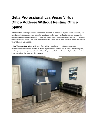 Virtual Offices of Las Vegas