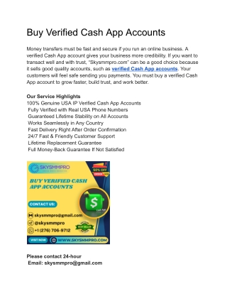 Buy Verified Cash App Accounts