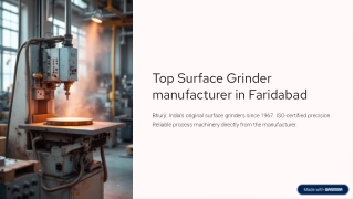 top surface grinder manufacturer in faridabad