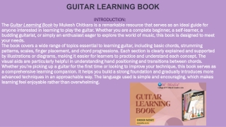 Guitar Learning Book