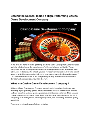Behind the Scenes_ Inside a High-Performing Casino Game Development Company
