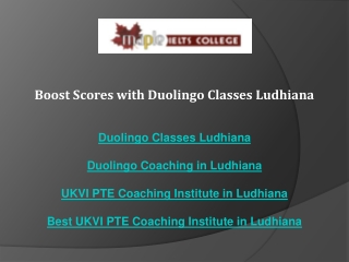 Boost Scores with Duolingo Classes Ludhiana