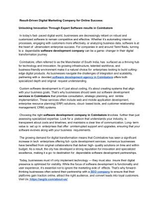 Result-Driven Digital Marketing Company for Online Success_