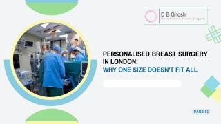 Personalised Breast Surgery in London Why One Size Doesn't Fit All