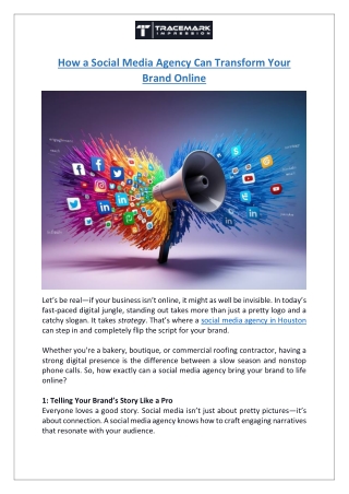 Hire Top Houston Social Media Agency for Brand Growth  TMI