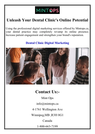 Unleash Your Dental Clinic's Online Potential