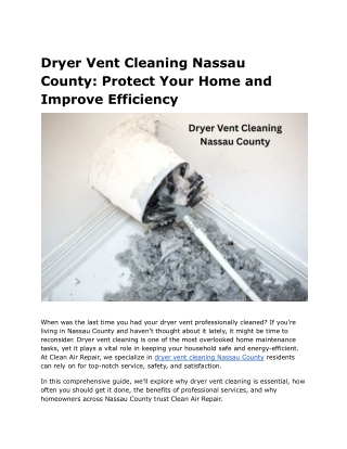Dryer Vent Cleaning Nassau County (4)