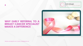 Why Early Referral to a Breast Cancer Specialist Makes a Difference