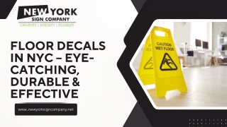 Floor Decals in NYC – Eye-Catching, Durable & Effective