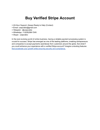 90 Top  Sites How To Buy Verified Stripe Accounts In 2026