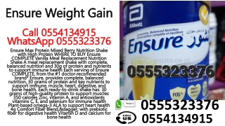 Ensure Weight Gain Vanilla Nutrition Shake
