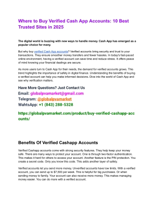 Where to Buy Verified Cash App Accounts_ 10 Best Trusted Sites in 2025